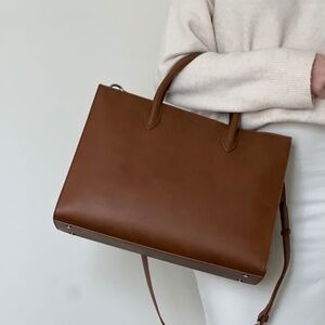Lawful London Aspen laptop bag in Tan